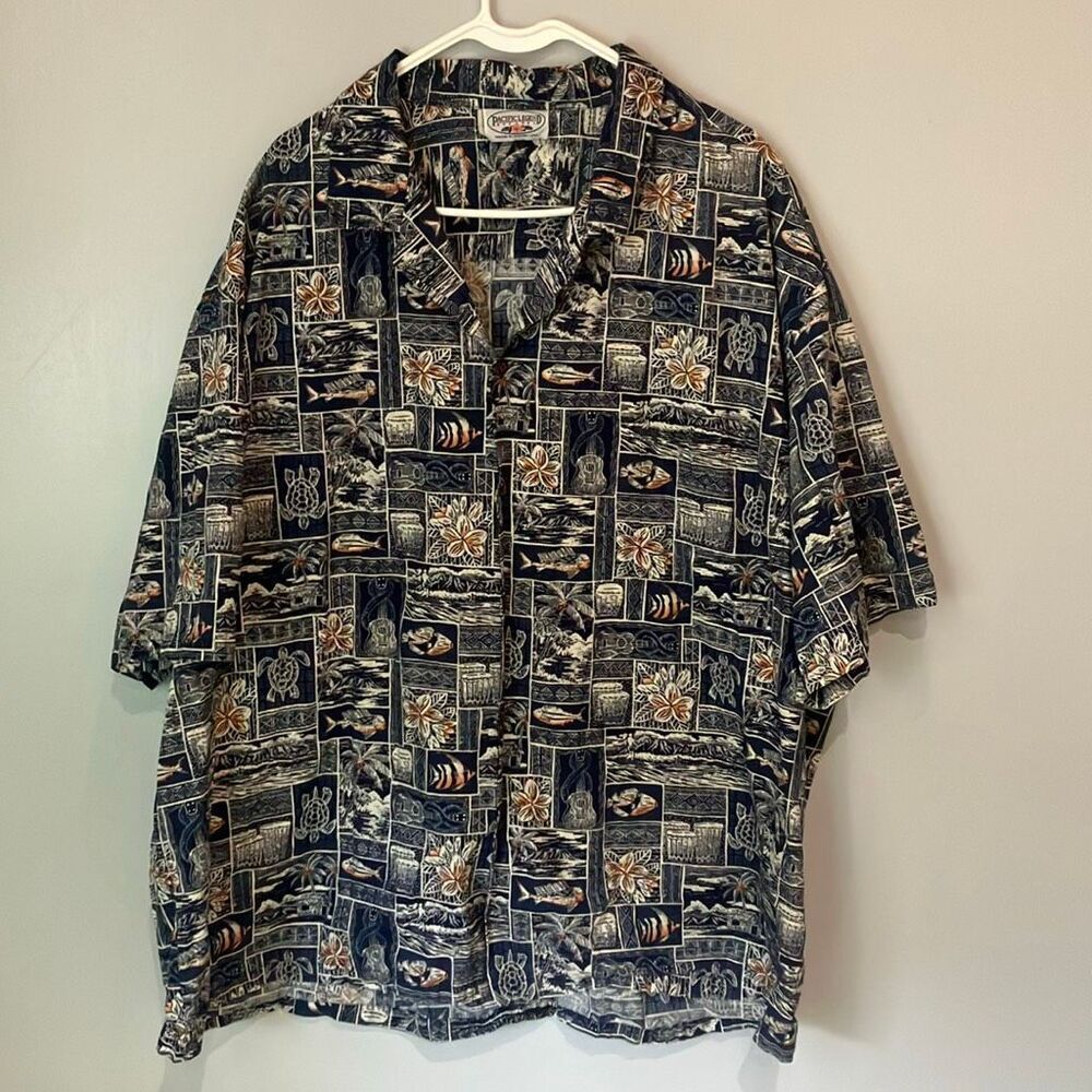Pacific Legend 4X Hawaiian Button Down Short Sleeve Cruise Vacation Hawaii #700